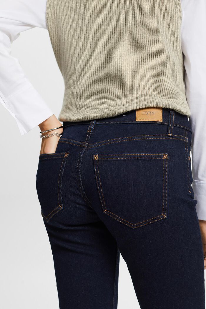 Stretchjeans mit geradem Bein, Baumwollmix