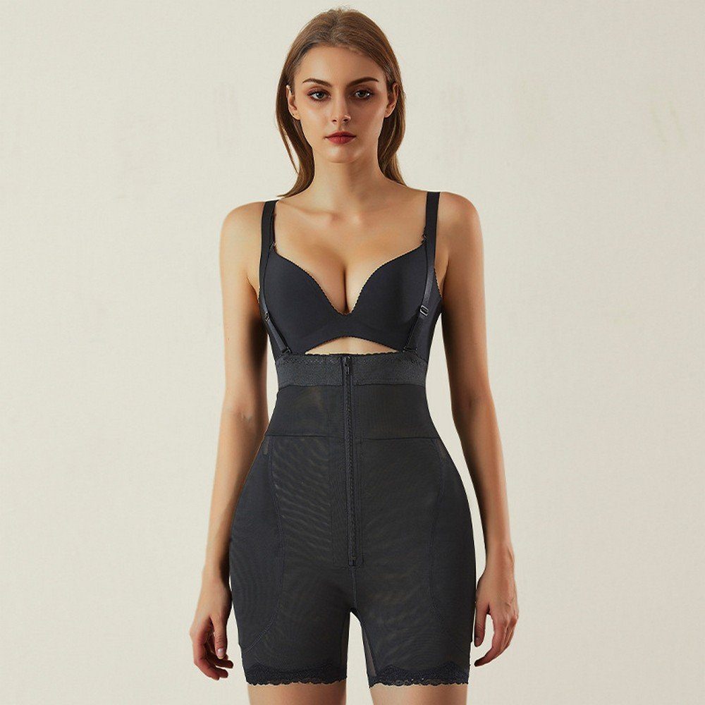 Ronner UG Shaping-Body Damen Shapewear Miederwaren Reißverschlussknopf hohe Taille Bauchweg (1-tlg)
