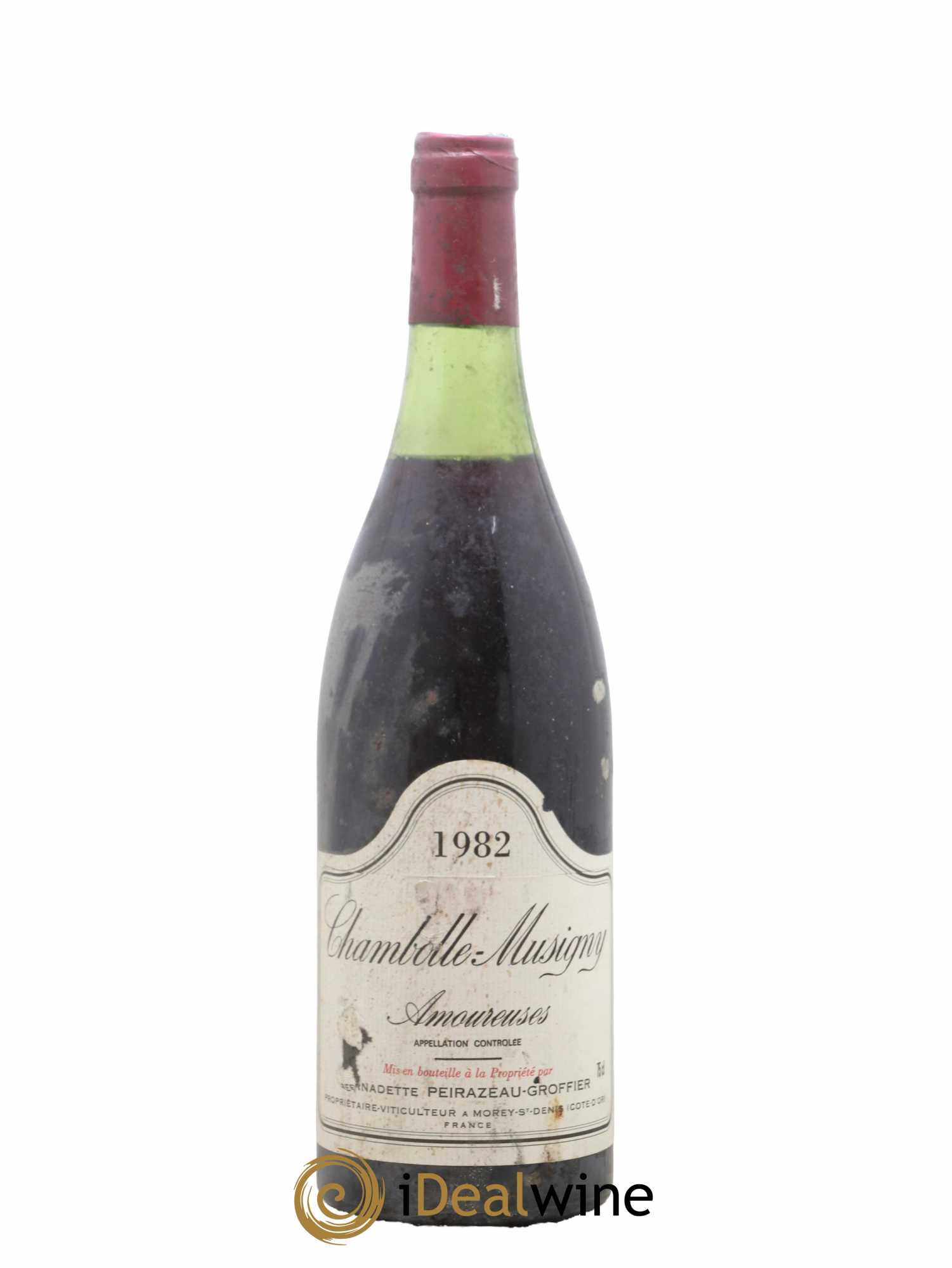 Chambolle-Musigny 1er Cru Les Amoureuses Peirazeau-Groffier  1982 - Lot de 1 Bouteille