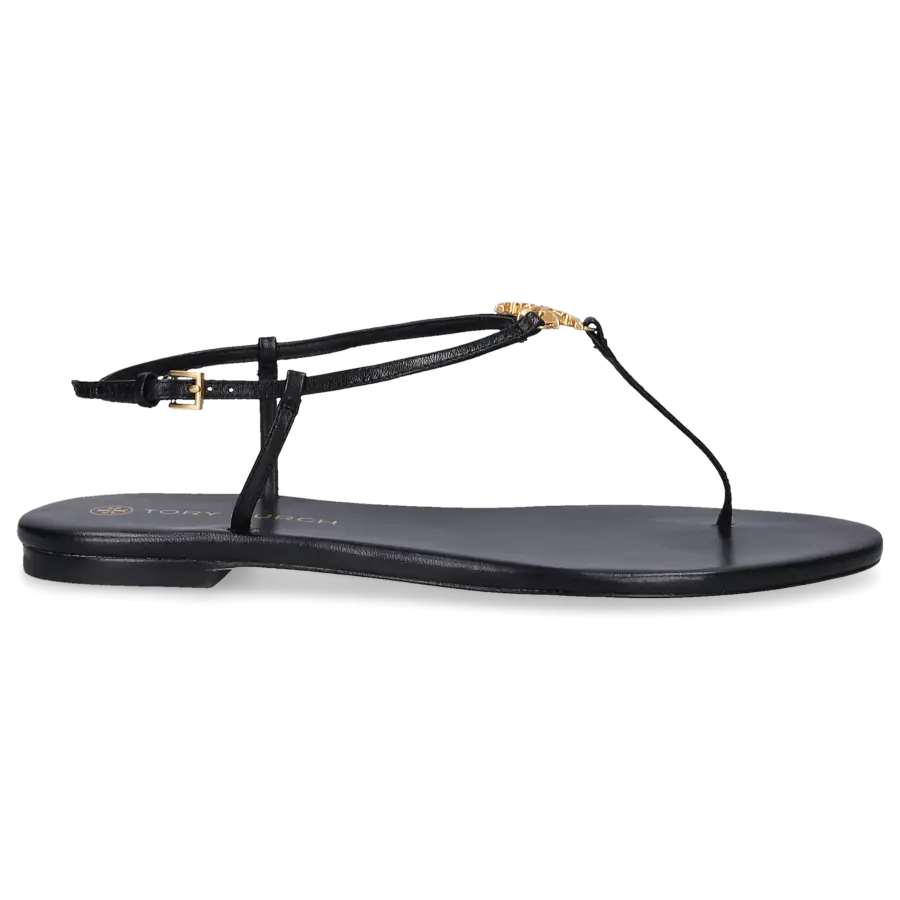Tory Burch - Zehentrenner CAPRI STRAP Ziegenleder - schwarz