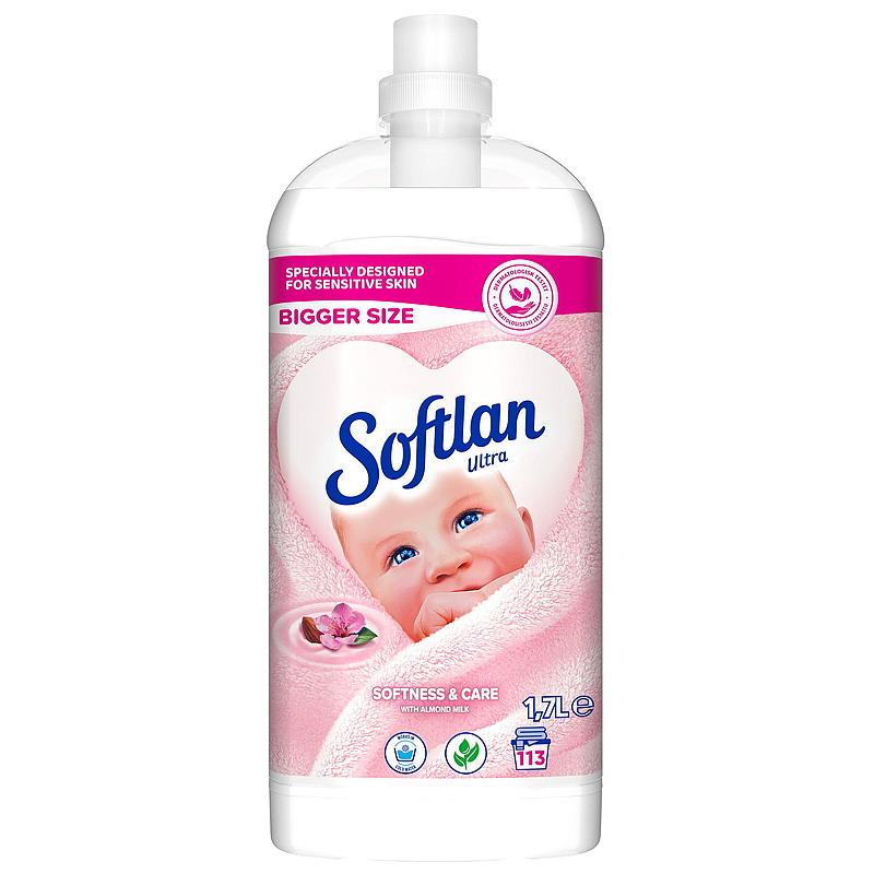 Softlan Skyllemiddel 1,7 l Softness & Care