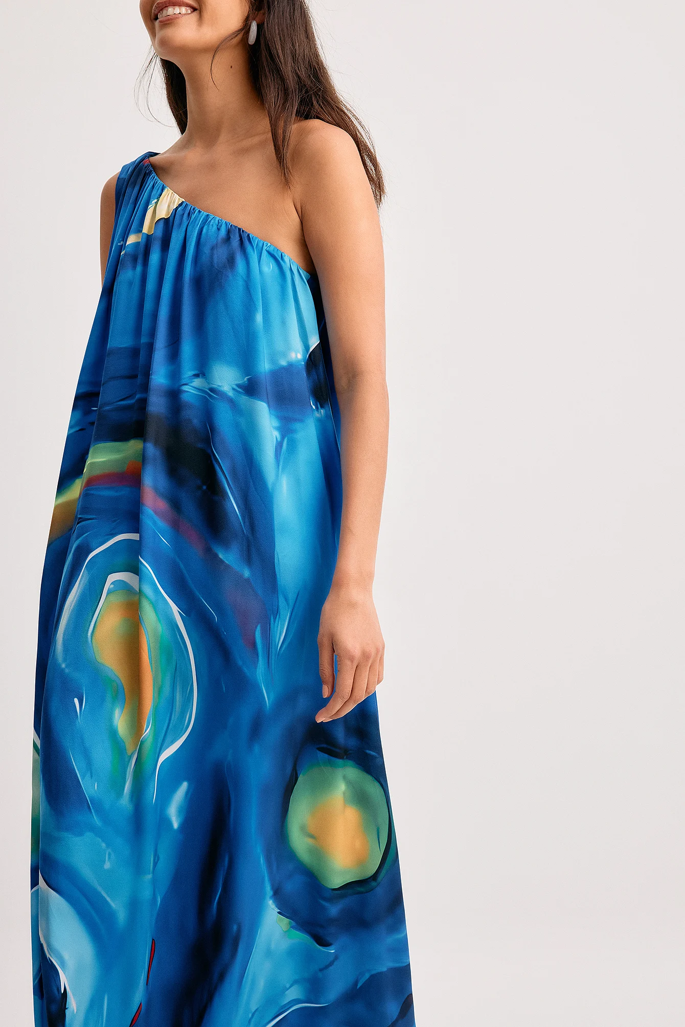 One Shoulder Maxi Dress