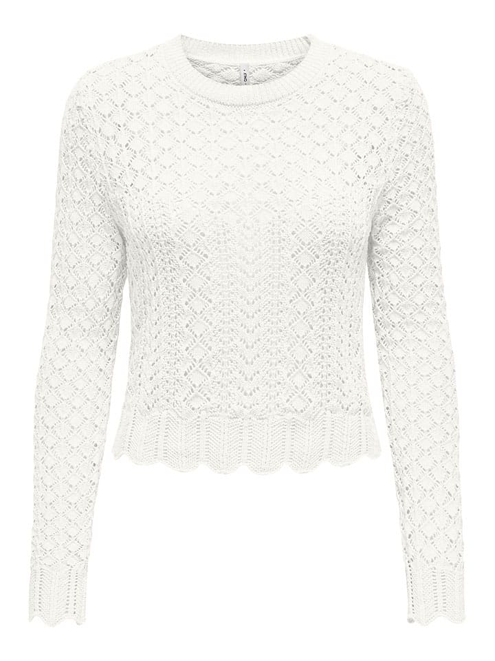 ONLY Pullover in Weiß günstig kaufen