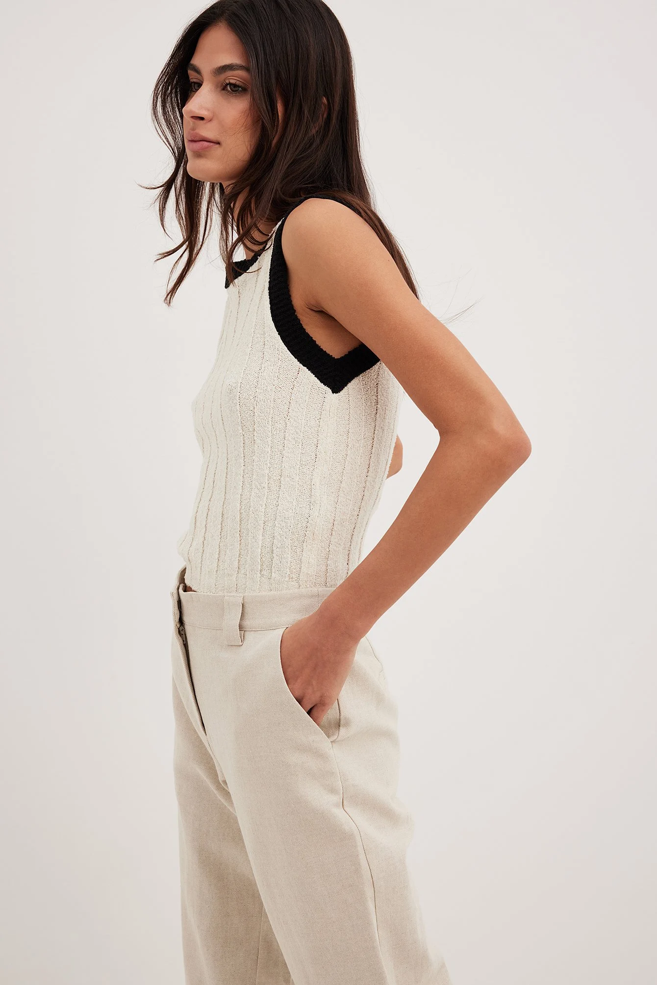 Stricktop in Kontrastfarbe