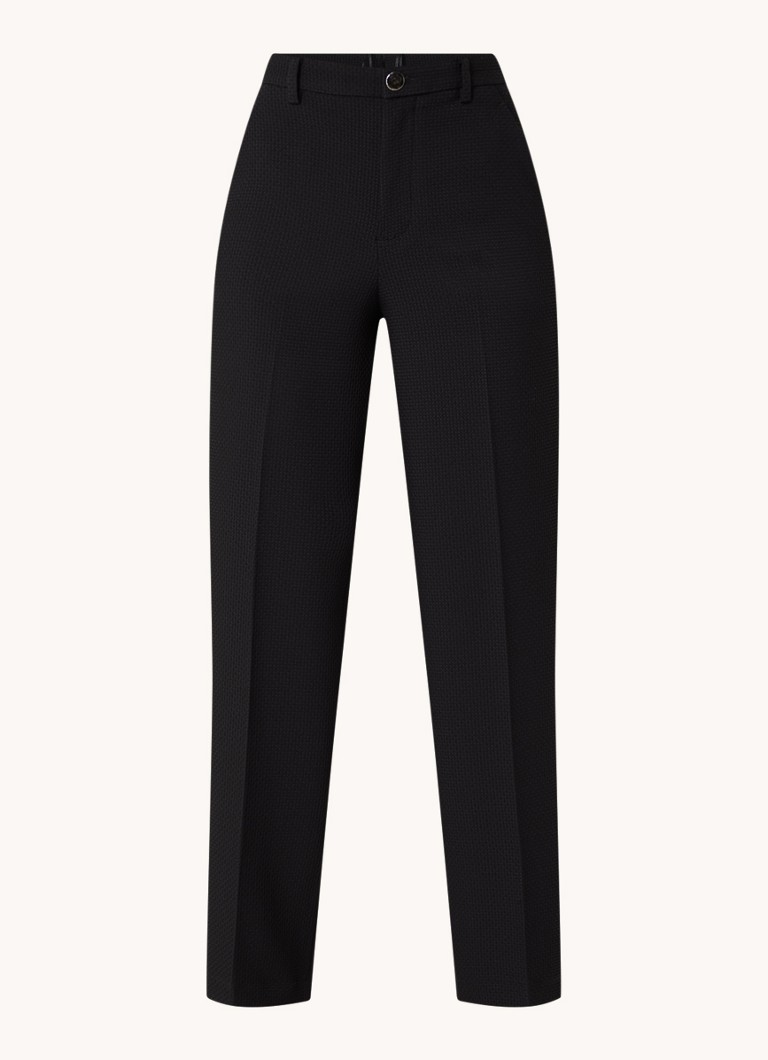 Pantalon Vanilia taille haute coupe large avec texture