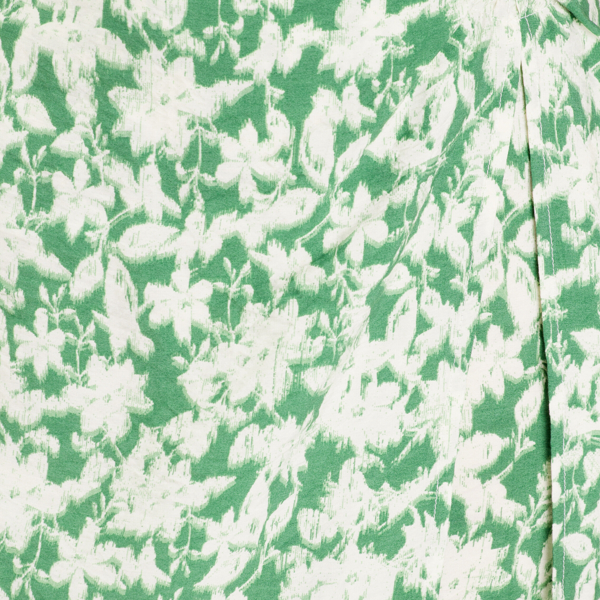 Jupe droite avec fente vert femme | Cache Cache