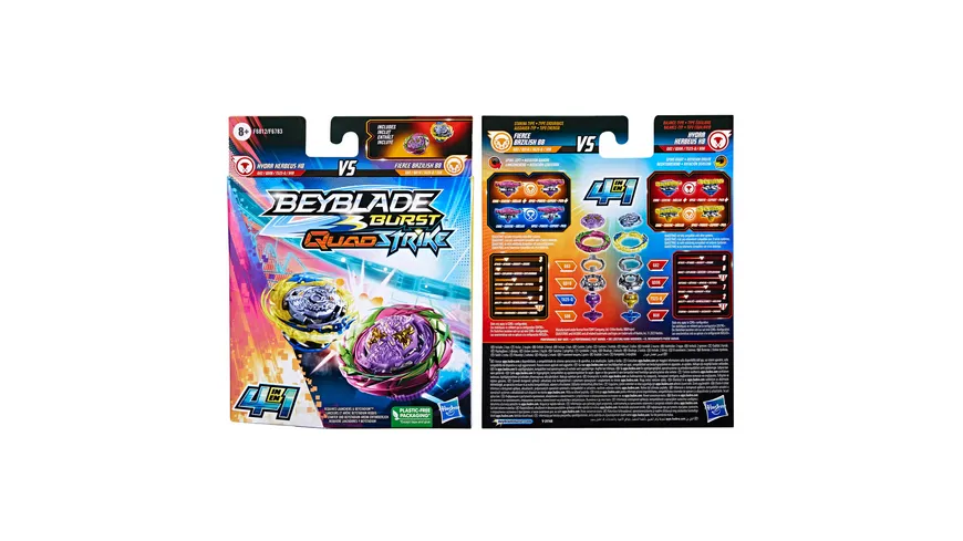 Hasbro - Beyblade Burst QuadStrike Doppelpack, 1 Stück, sortiert