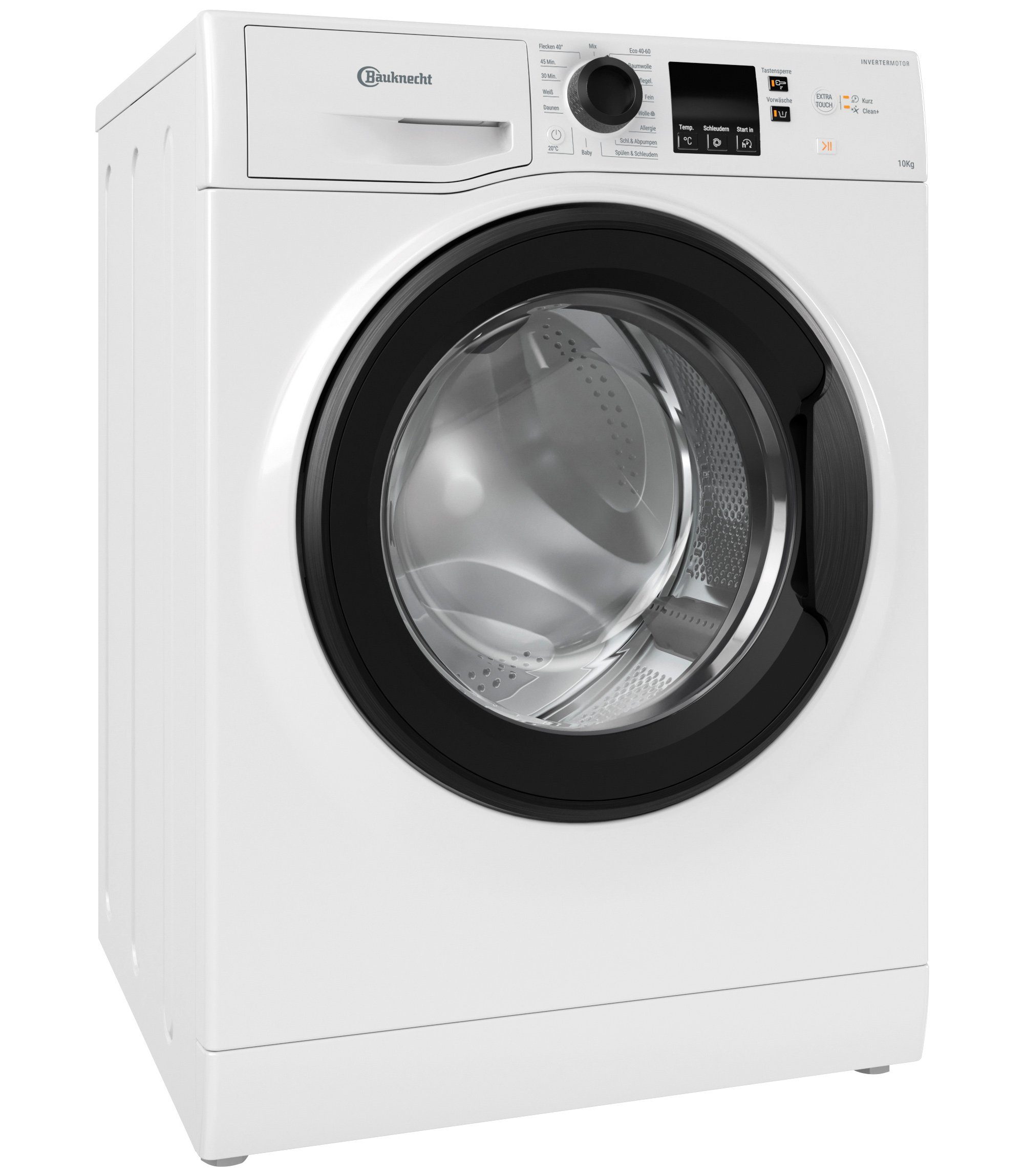 BAUKNECHT Waschmaschine W10 W6400 A, 10 kg, 1400 U/min, AutoClean, Mehrfachwasserschutz+, Inverter-Motor