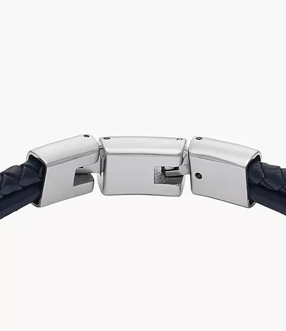 Fossil Armband All Stacked Up mehrreihig Leder dunkelblau