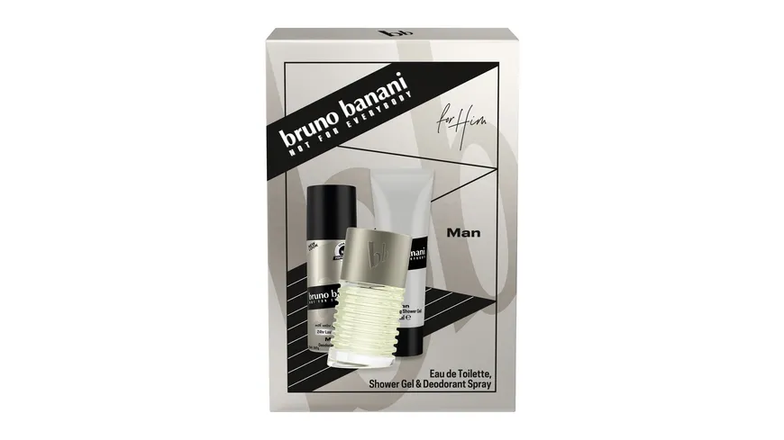 bruno banani Man Eau de Toilette + Duschgel + Deo Body Spray Geschenkpackung