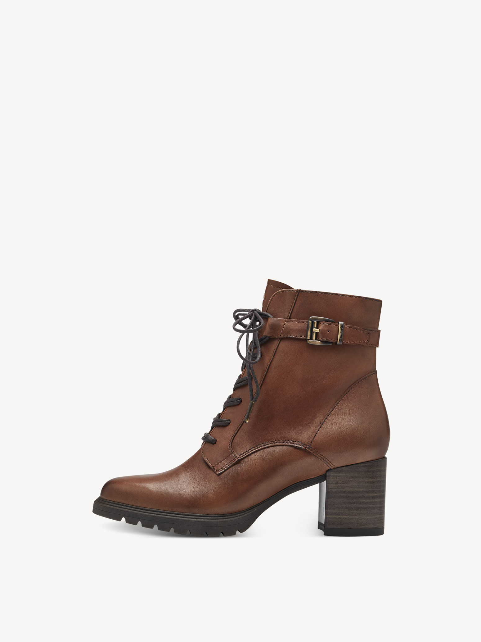 Bottine en cuir - marron