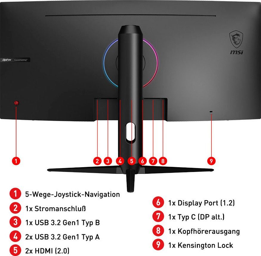 MSI Optix MAG301CR2 Curved-Gaming-LED-Monitor (76 cm/30 