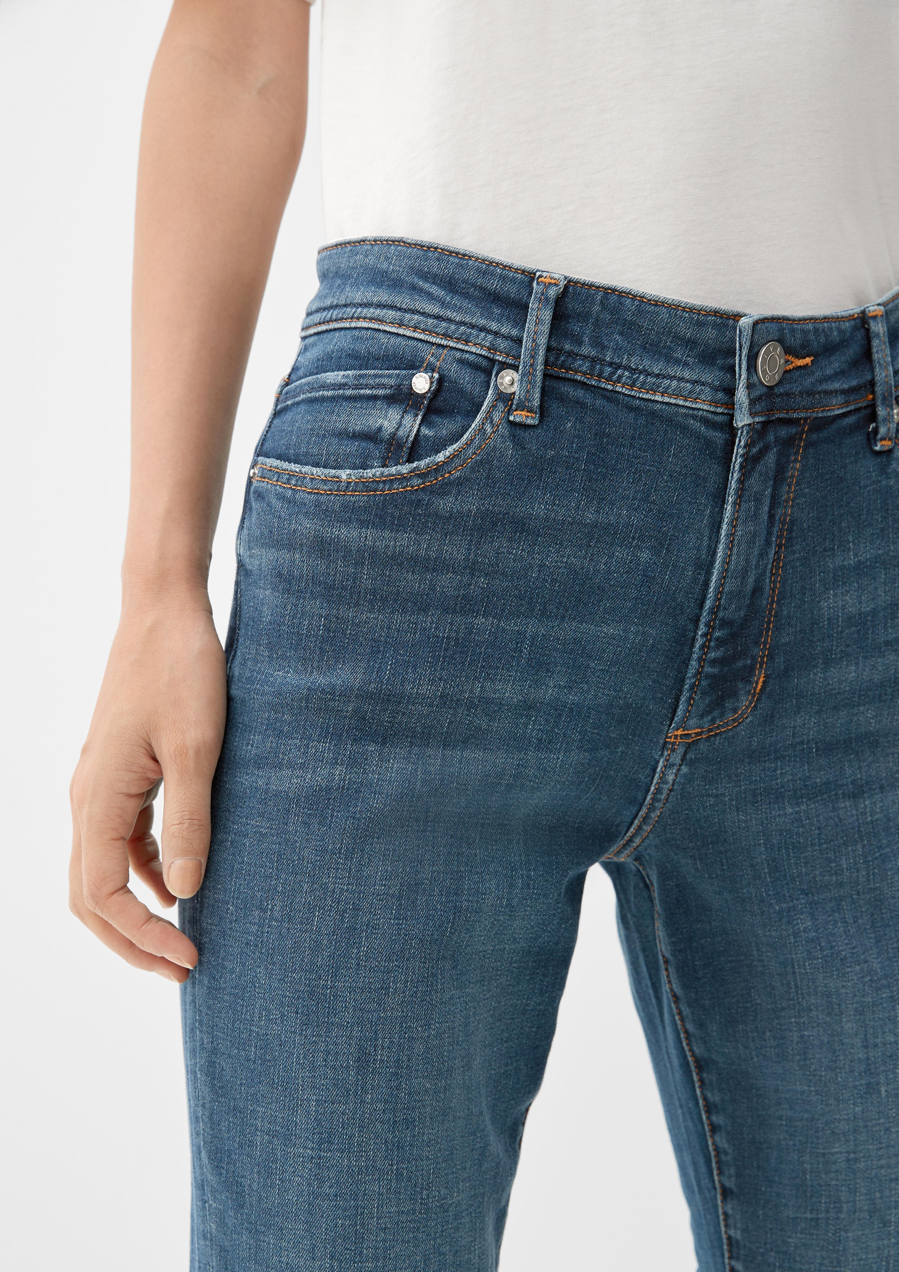 Cropped-Jeans Betsy / Slim Fit / Mid Rise / Straight Leg  EME  2122733-57Z5