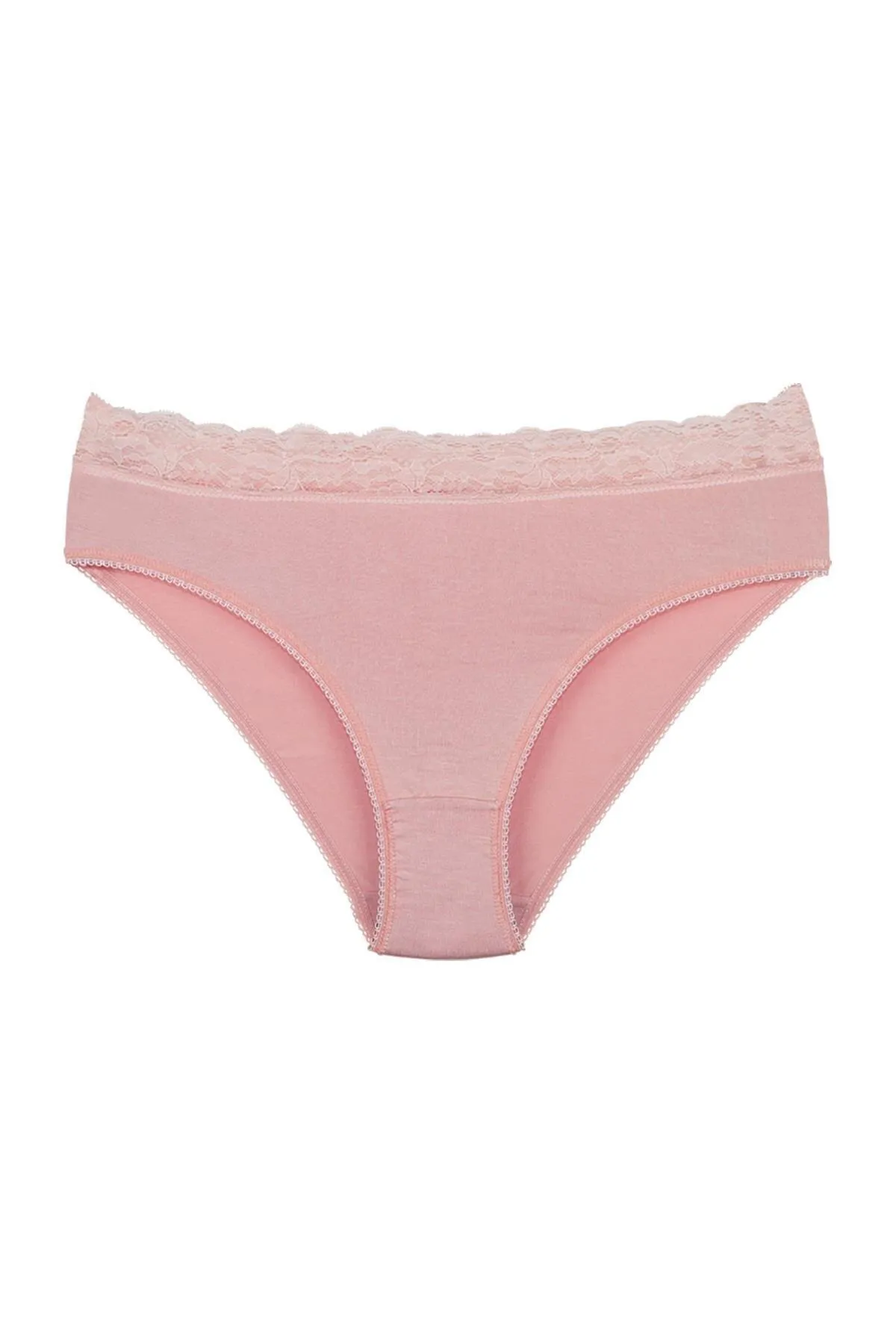 Sensu  5er-Pack Slip-Höschen aus Bio-Bambusstoff mit Spitze und Taille für Damen – Kts3081