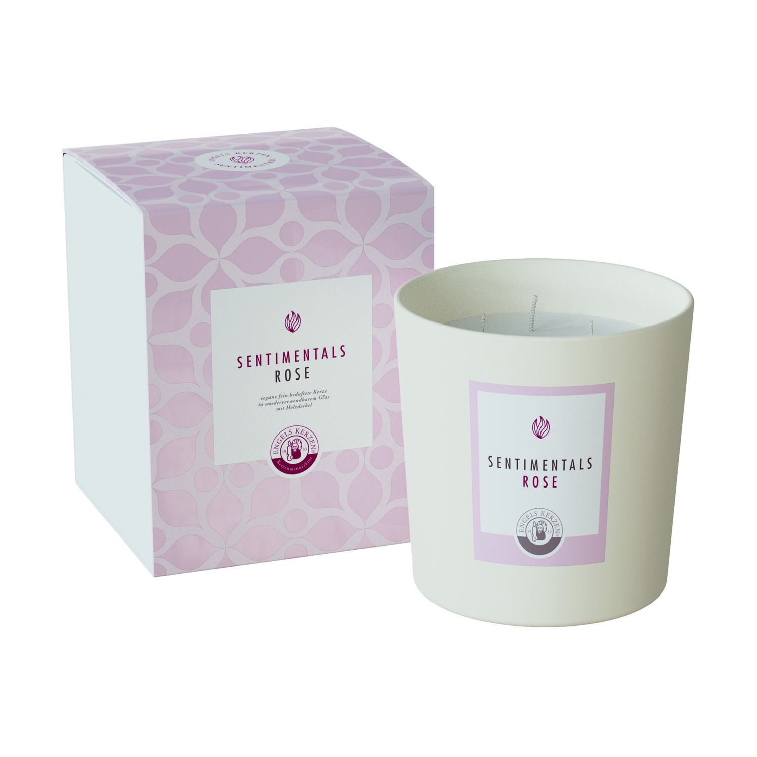 Duftkerze 'Dreidocht Sentimentals  Rose 15cm'