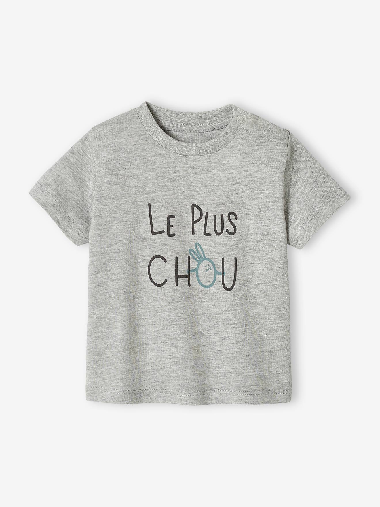 T-shirt imprimé bébé garçon bleu jean