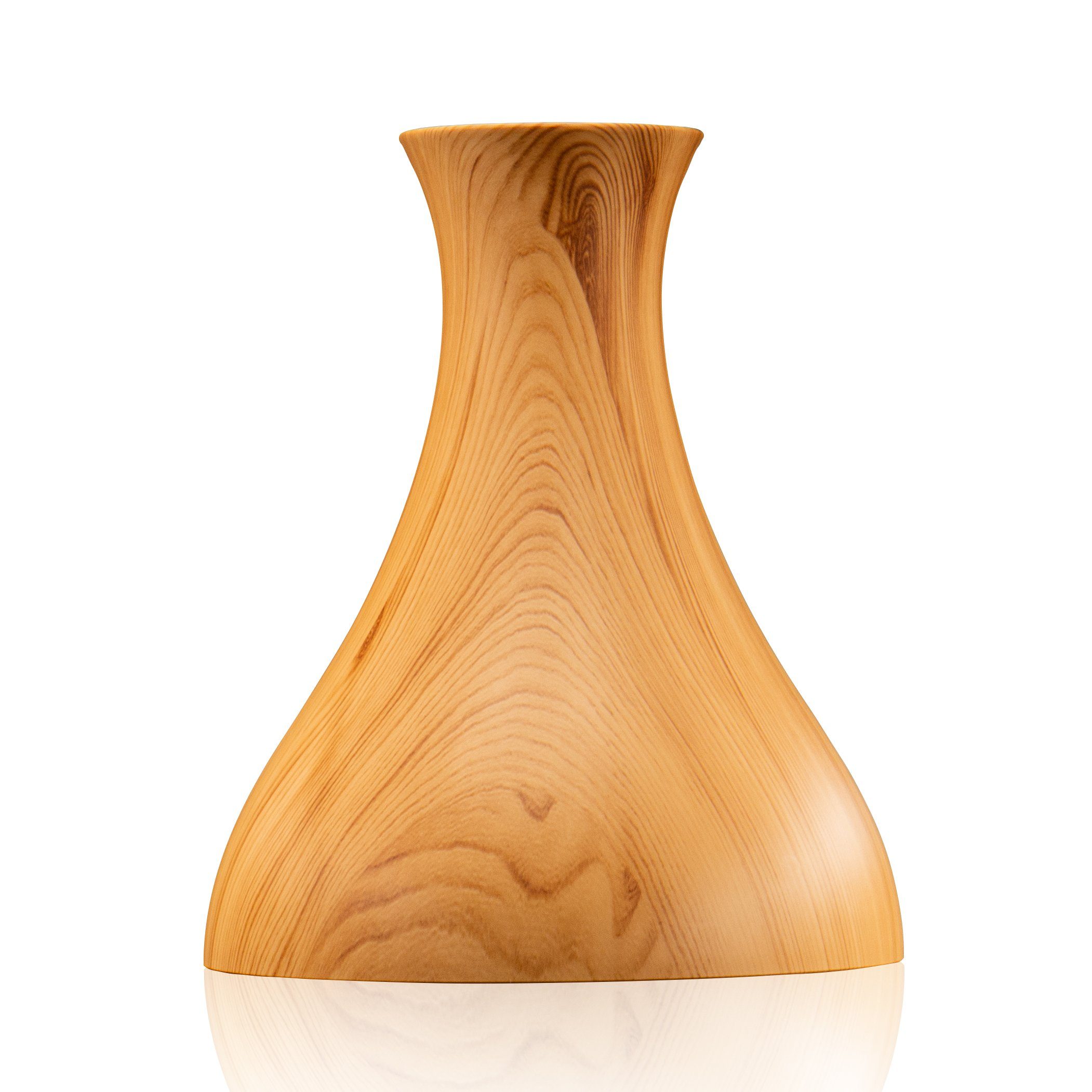 Hyrican Luftbefeuchter DT1746YN Aroma Luftbefeuchter, 400ml, App& Sprachsteuerung, 0,4 l Wassertank, Diffuser/Diffusor, 7 LED-Farben, Holzoptik, Alexa, Google