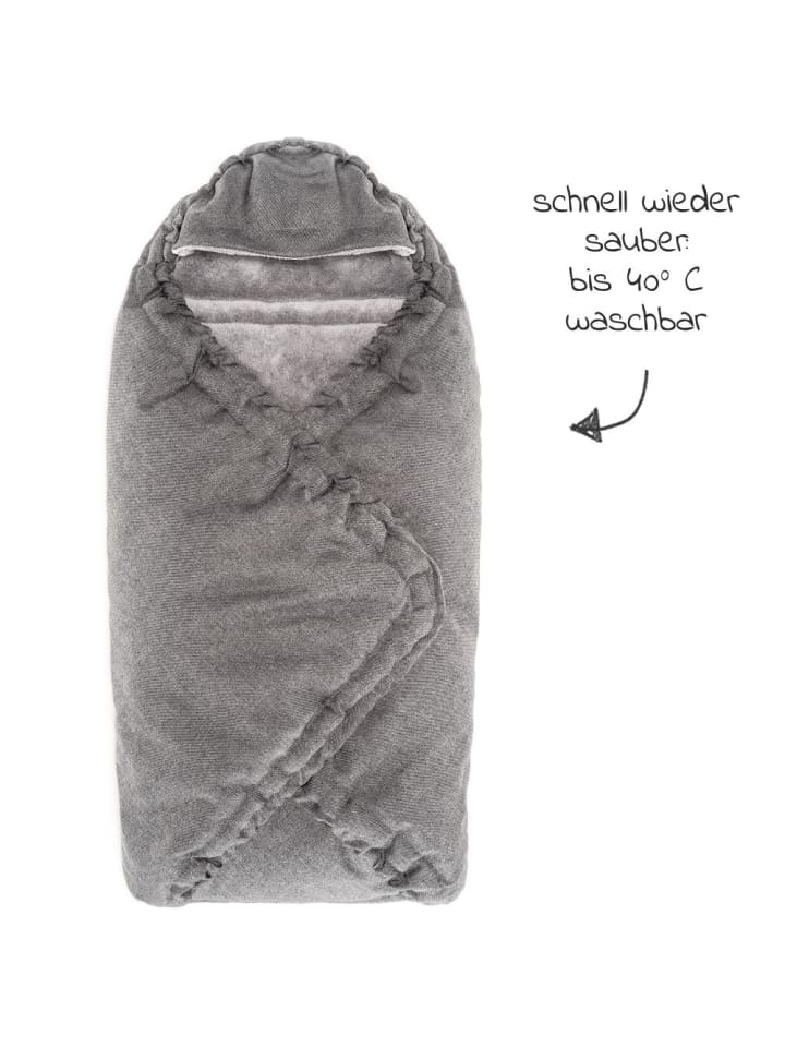 Zamboo Einschlagdecke Deluxe für Babyschale in grau günstig kaufen onesize