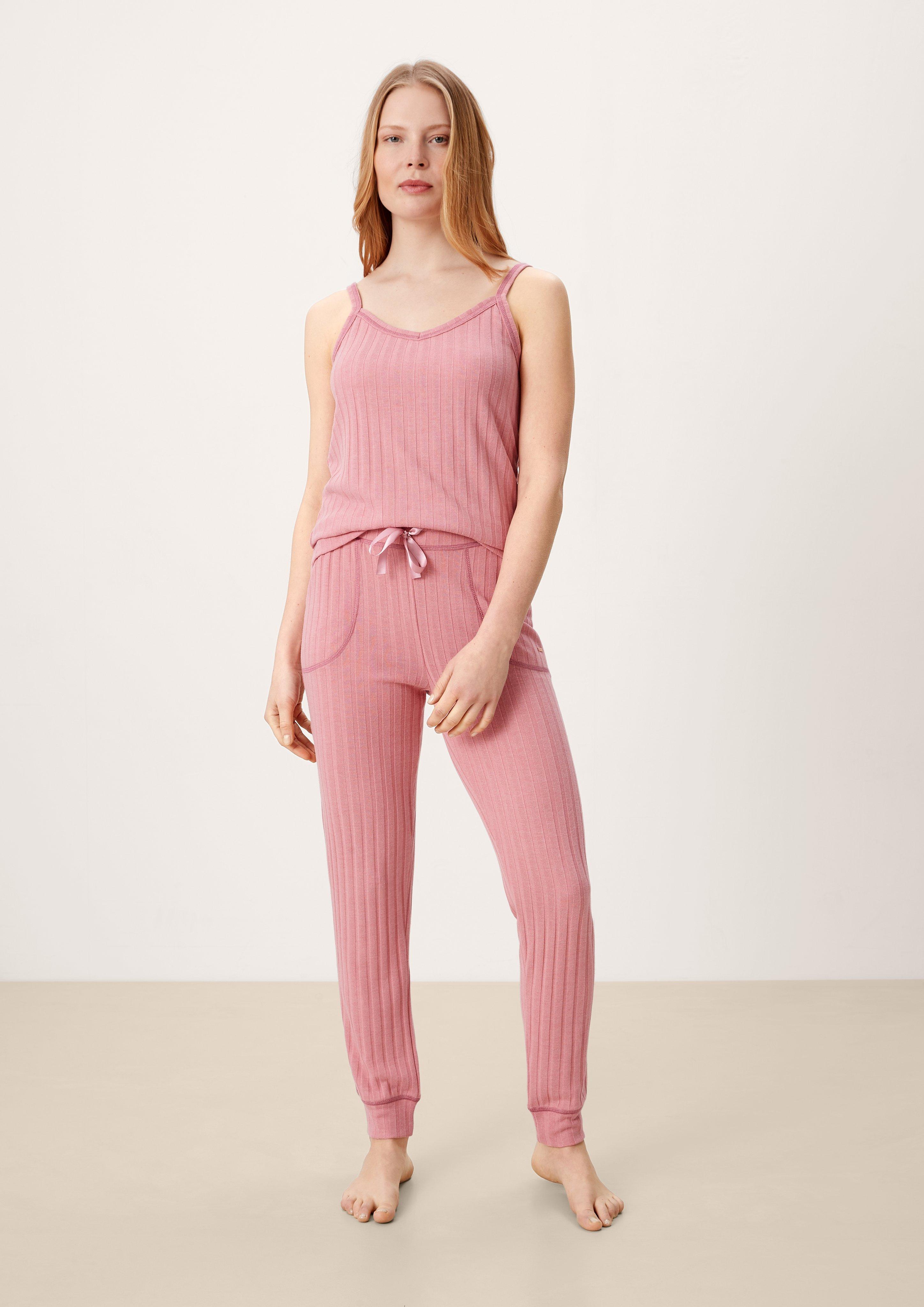Pyjamahose aus Rippware  6007026-4500