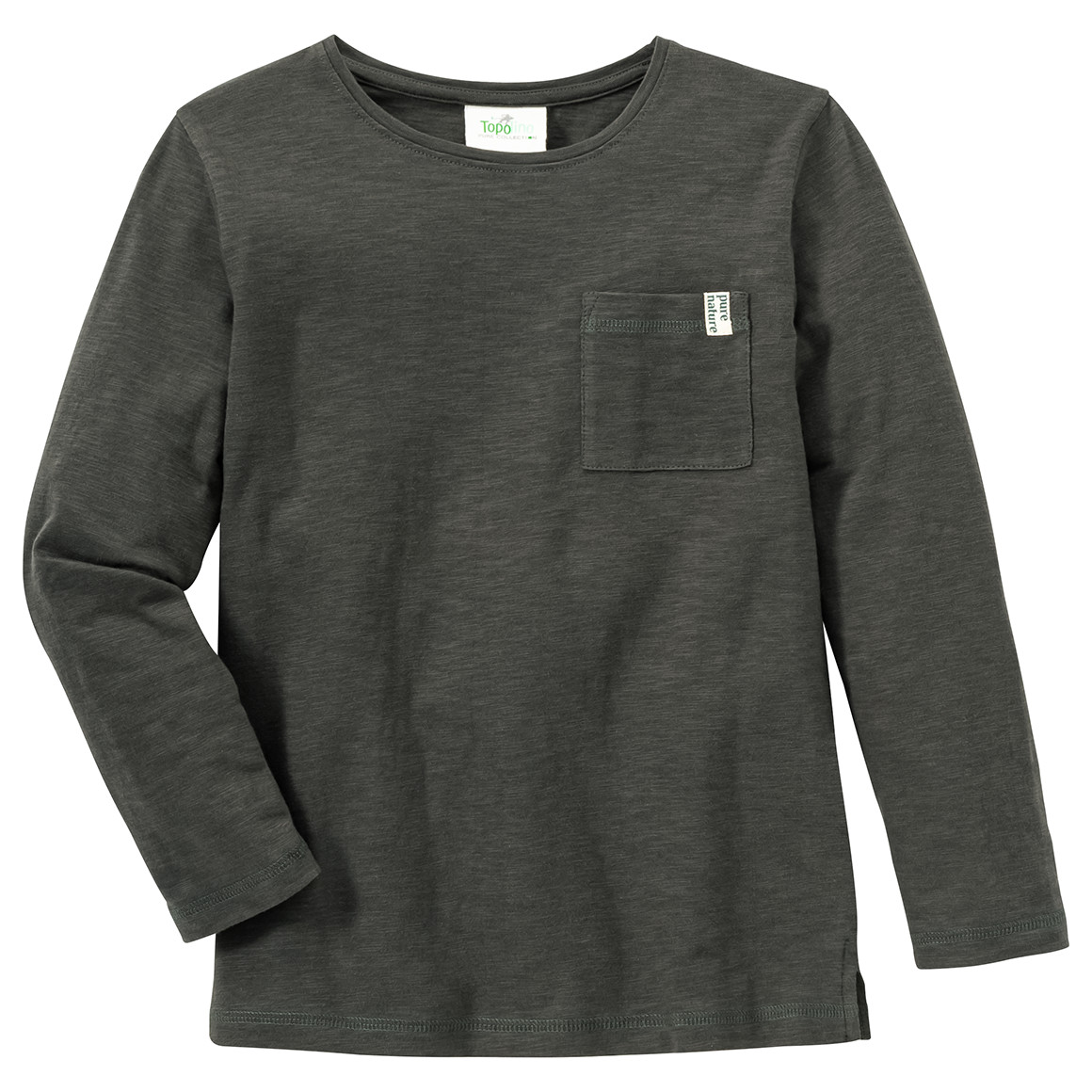 2 Kinder Langarmshirts mit Flammgarn