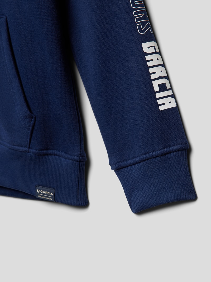 Hoodie mit Label-Prints in schwarz