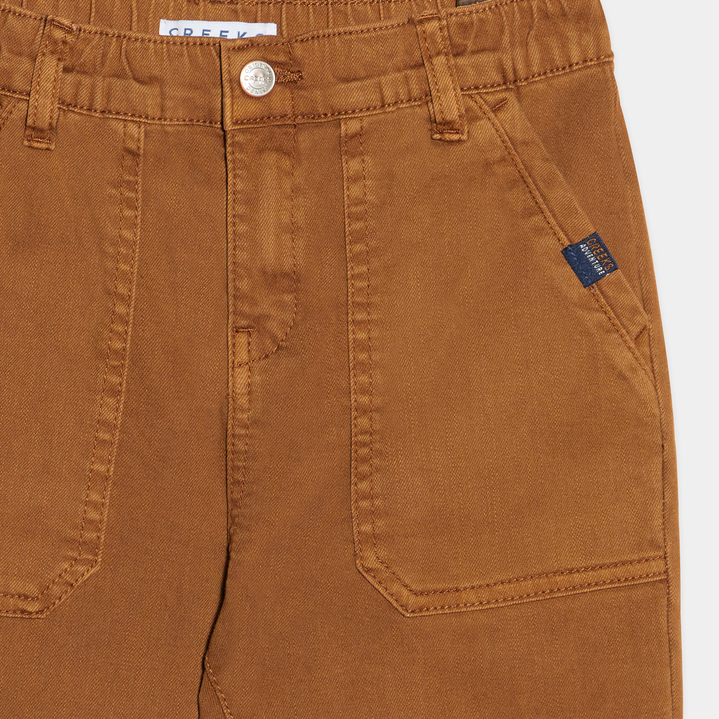Pantalon droit Creeks camel garçon | La Halle