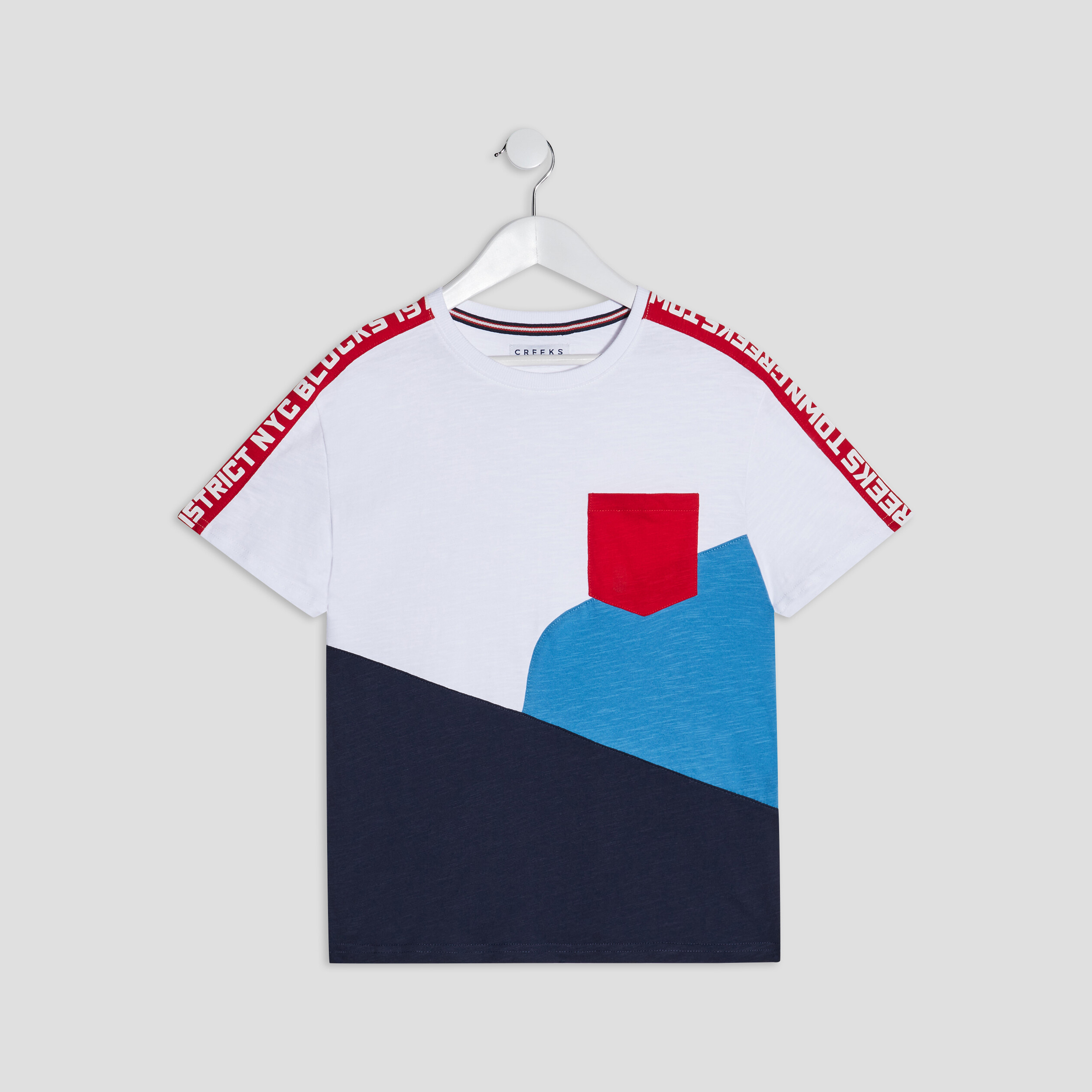 T-shirt manches courtes Creeks multicolore homme | La Halle