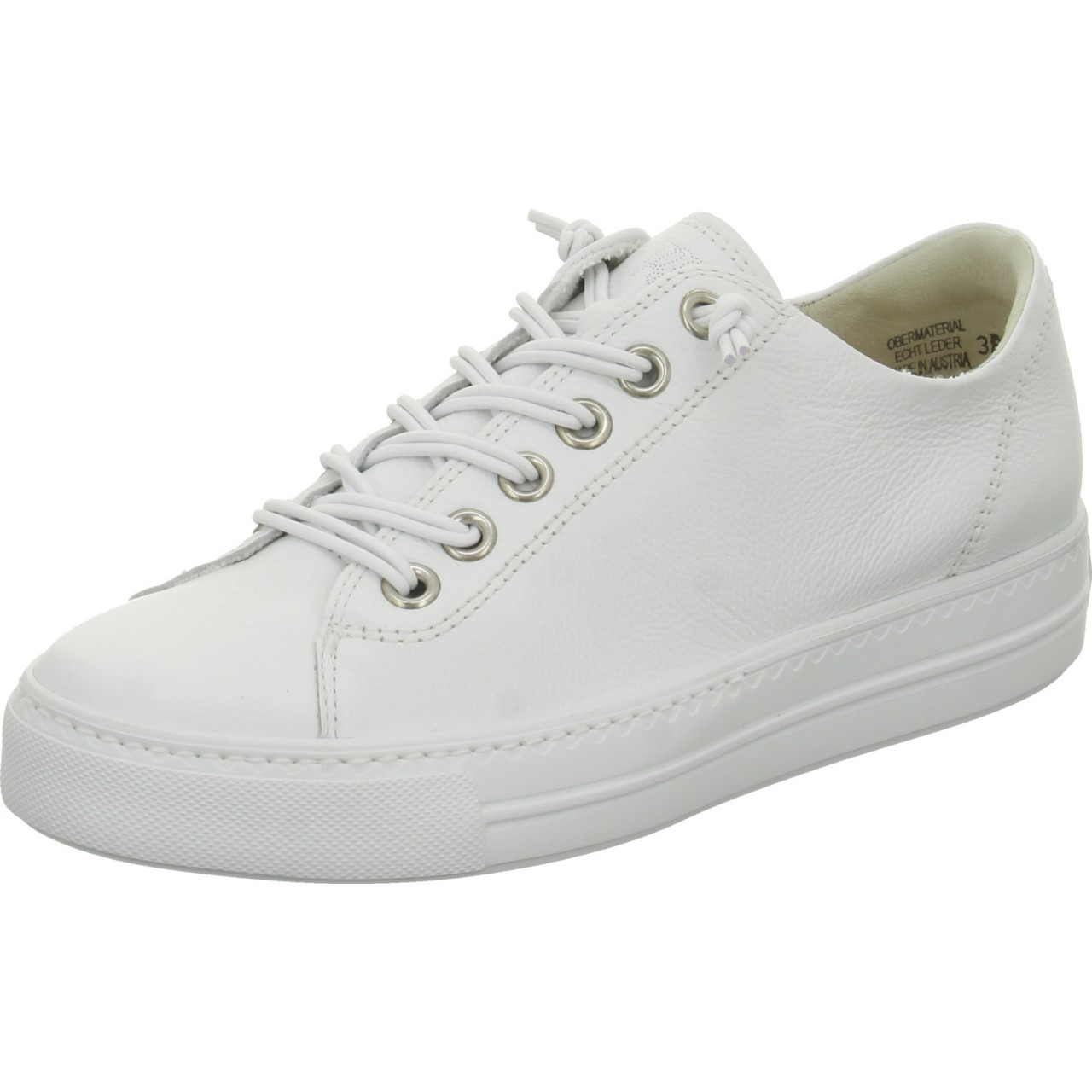 PAUL GREEN Komfort Schnürer weiss white/silver