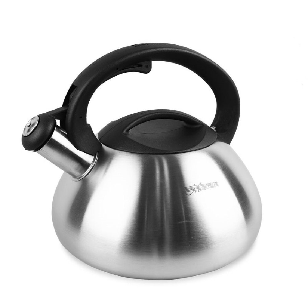 Maestro Wasserkessel MR-1306, Wasserkessel mit Deckel und Pfeifton 3L