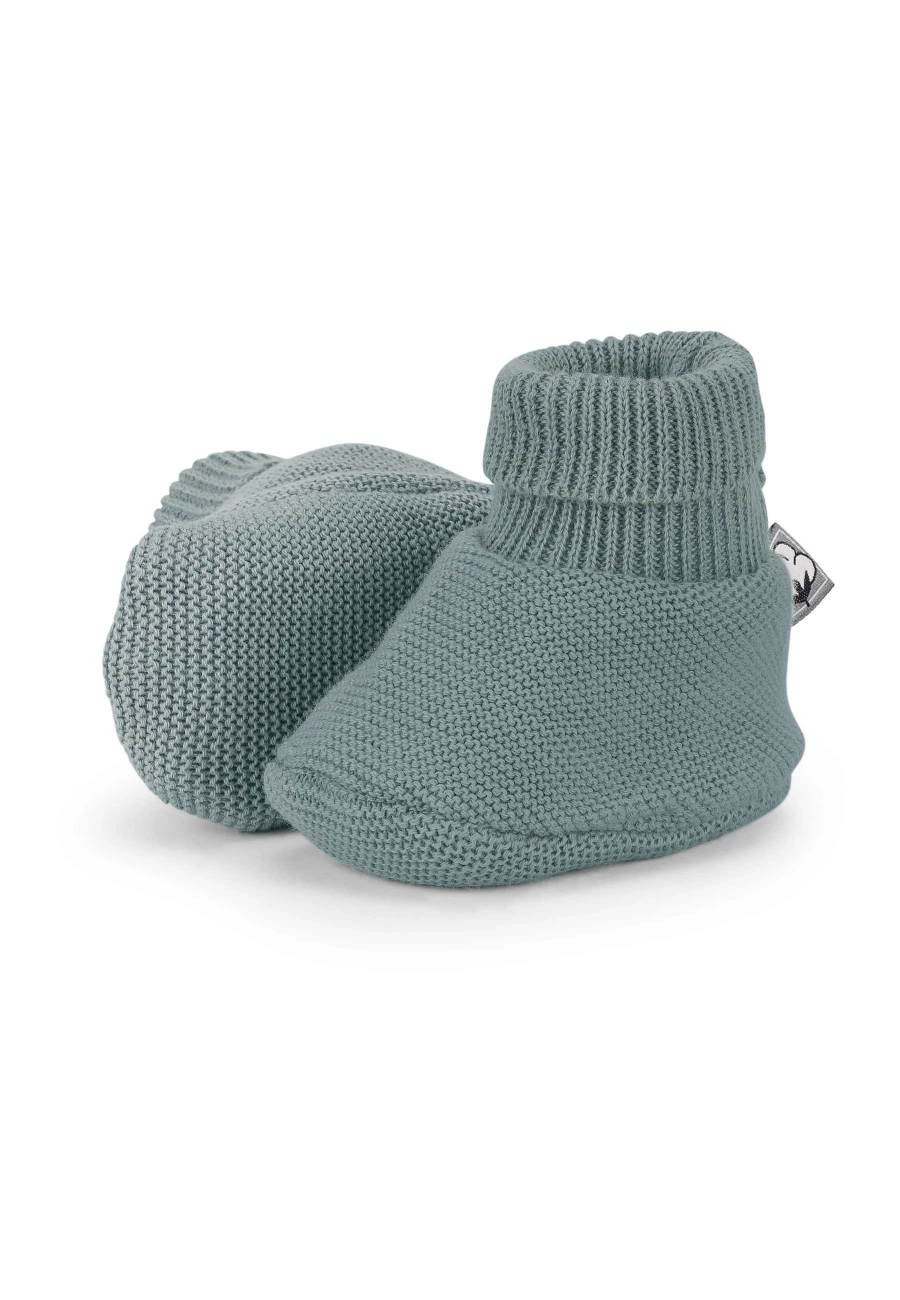 GOTS Strick-Schuh in Grün, Marine, Rosa oder Grau
