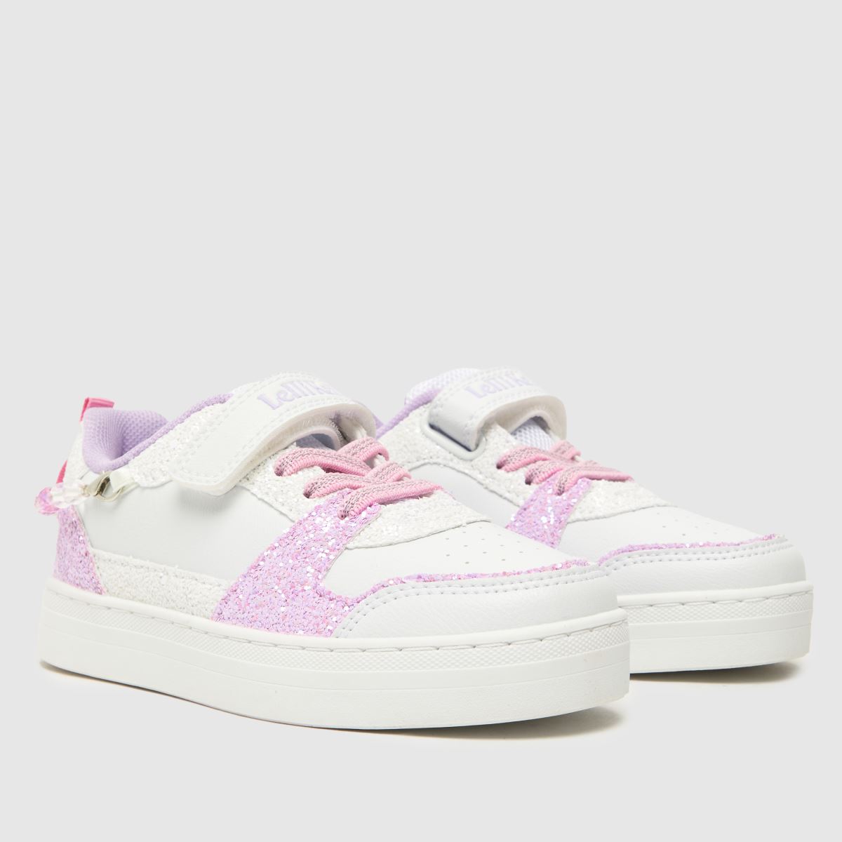 Lelli Kelly vita & lila gioiello flickor juniorsneakers