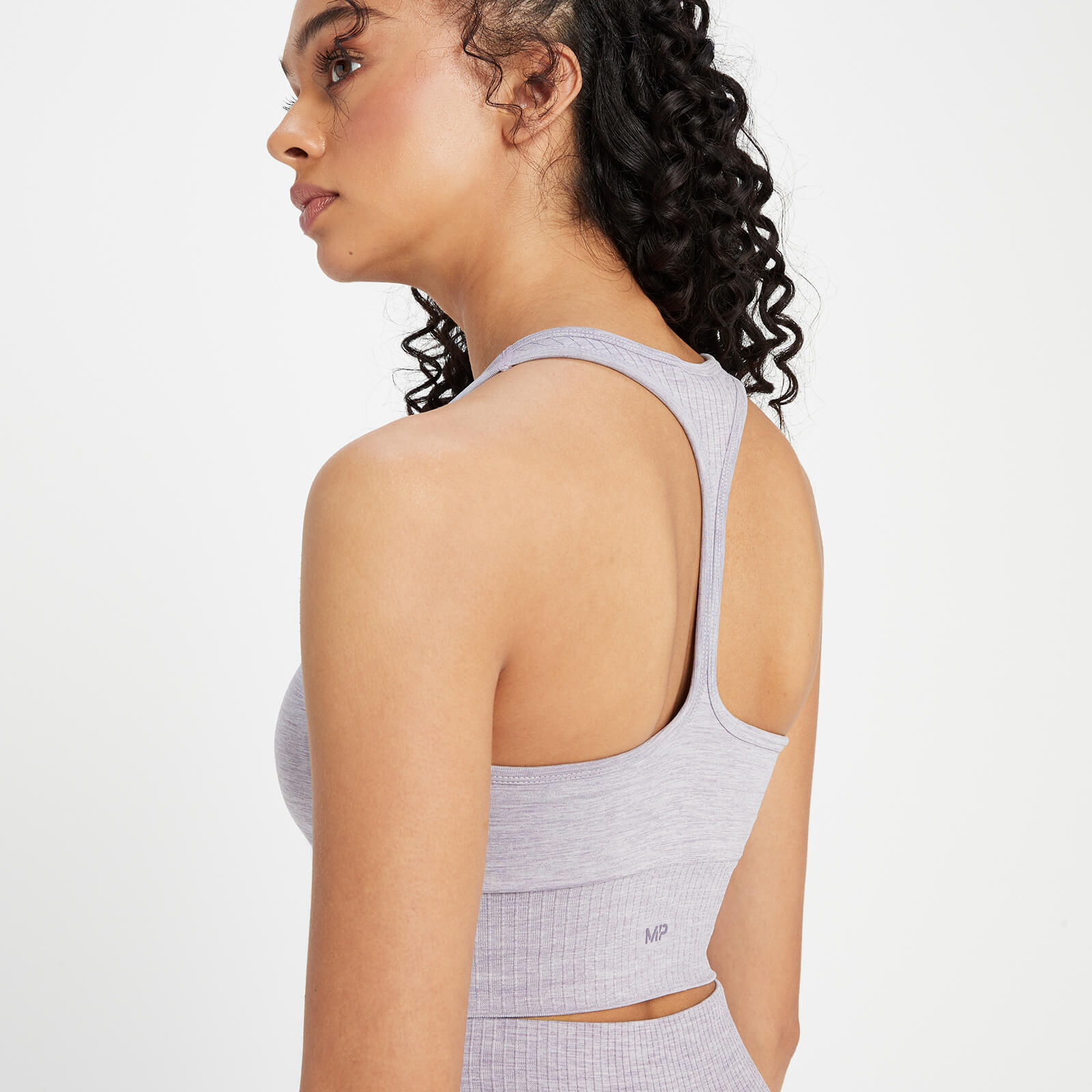 Brassière de sport sans coutures MP Composure pour femmes – Violet fumé