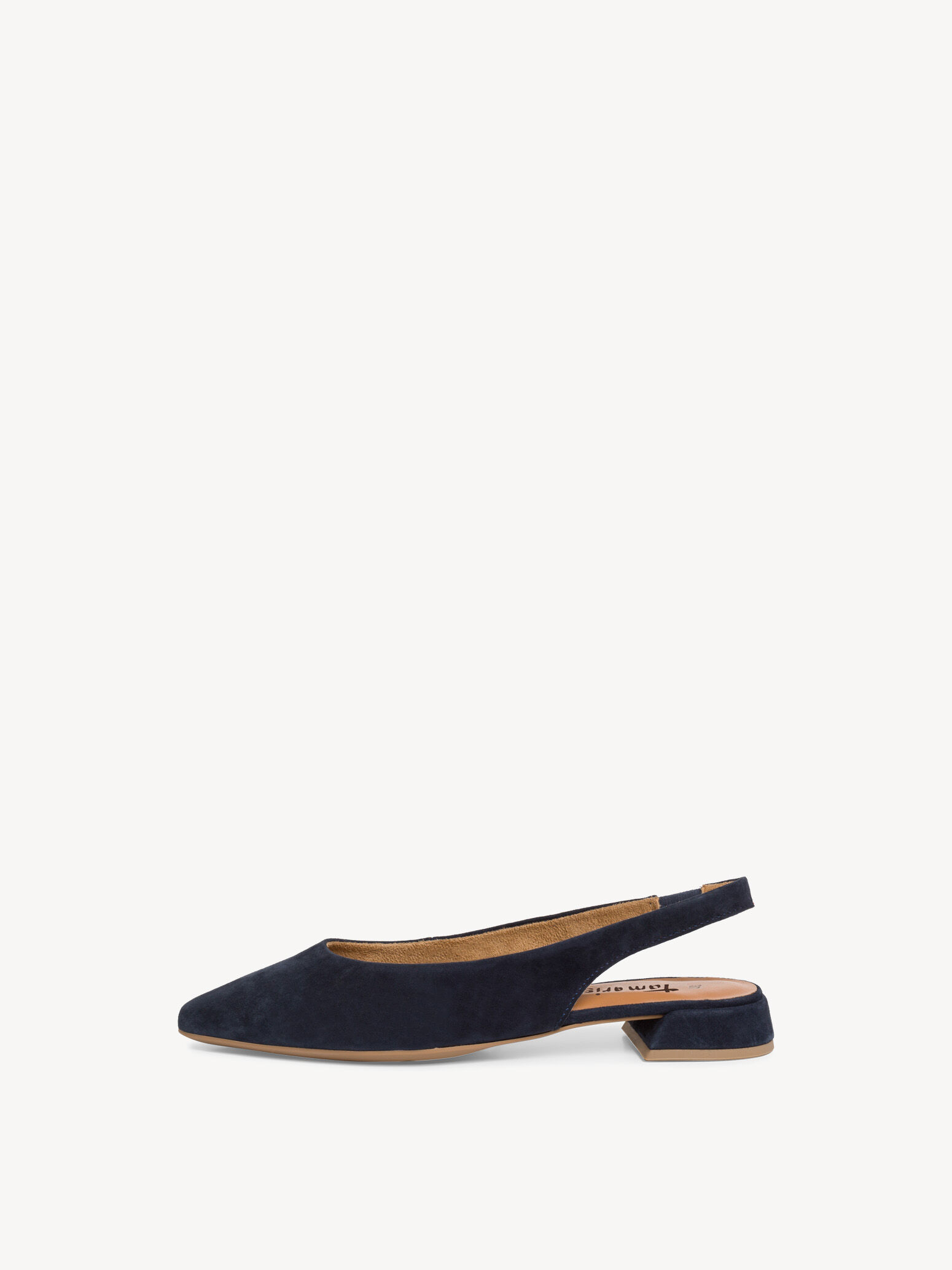 Escarpin en cuir - bleu
