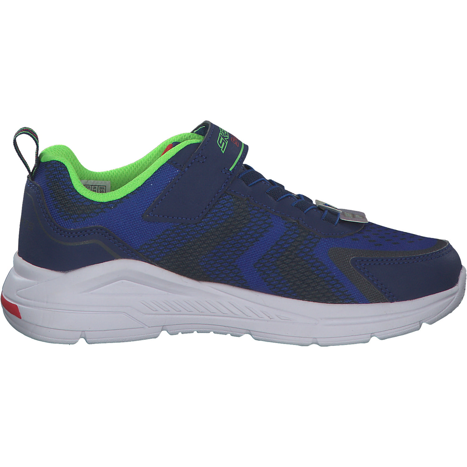Skechers 401660L, Sneakers Low, Kinder, navy/lime/red