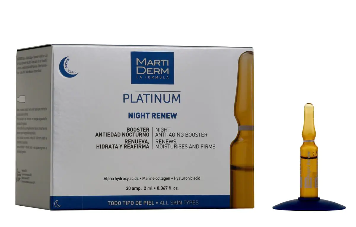 Ορός Προσώπου Martiderm Night Renew σε Αμπούλες