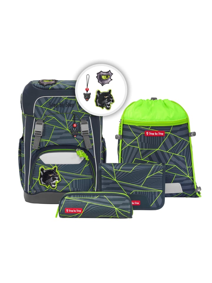 Step by Step 5tlg. Ranzen-Set GIANT in Dark Cat Chiko günstig kaufen onesize