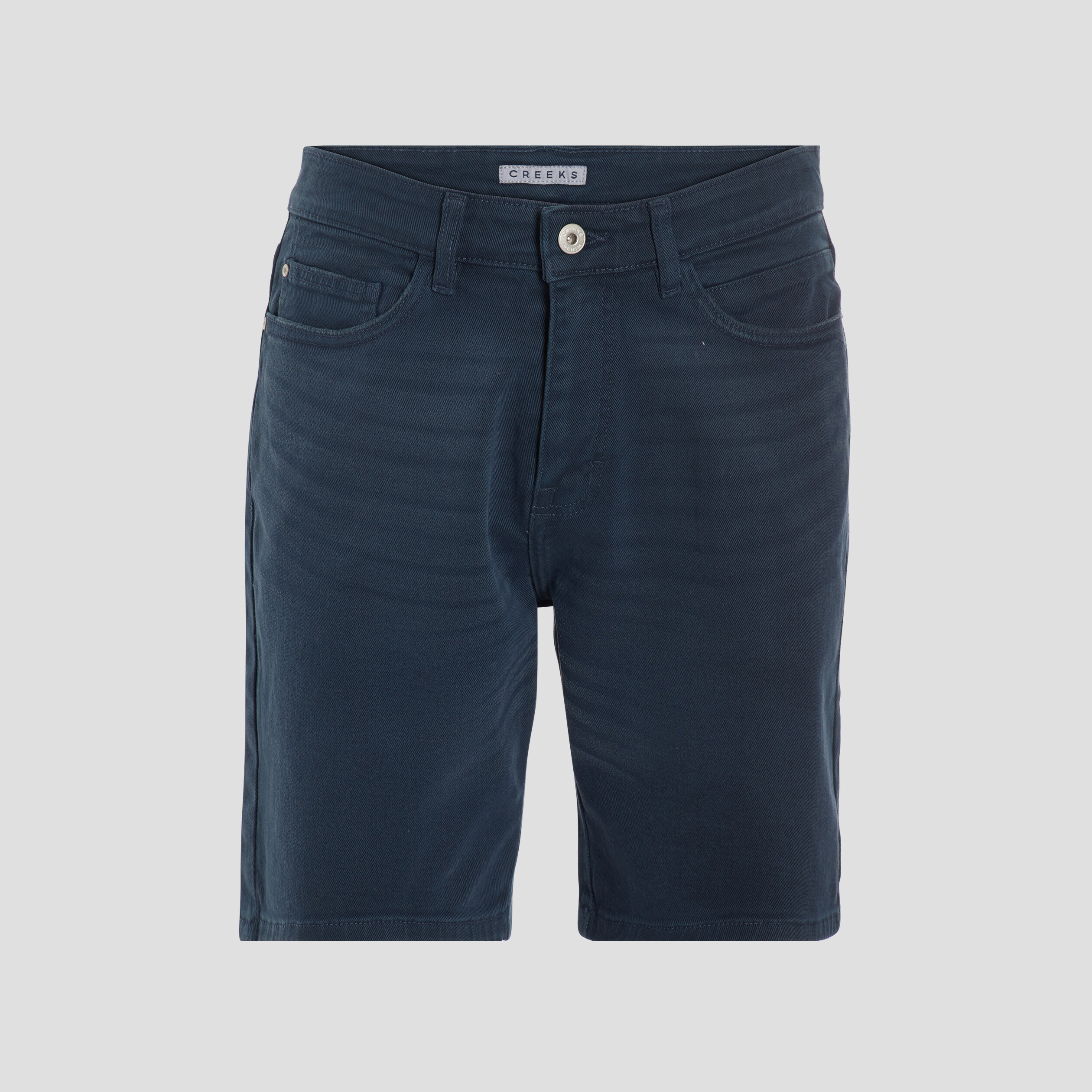 Bermuda coupe droite en coton bleu homme | La Halle