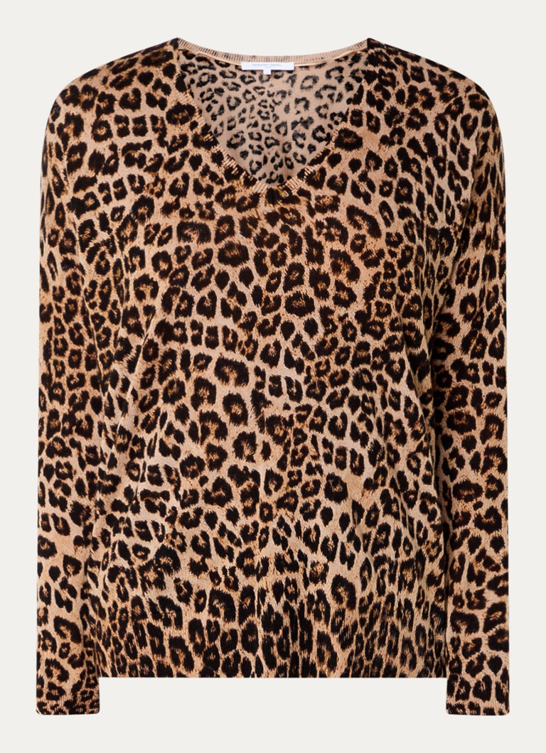 Maglione in lana pregiata con stampa leopardata Jinene di Gerard Darel