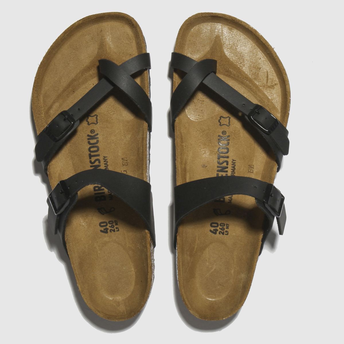 BIRKENSTOCK – Mayari – Svarta sandaler med smal passform