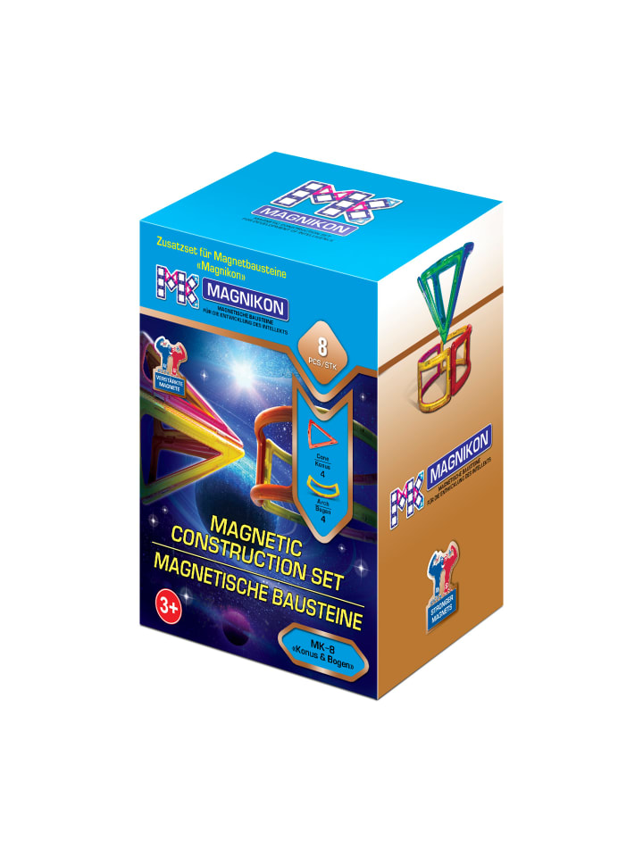 MAGNIKON Magnetische Bausteine 4 Konus   4 Bogen- ab 3 Jahren günstig kaufen onesize
