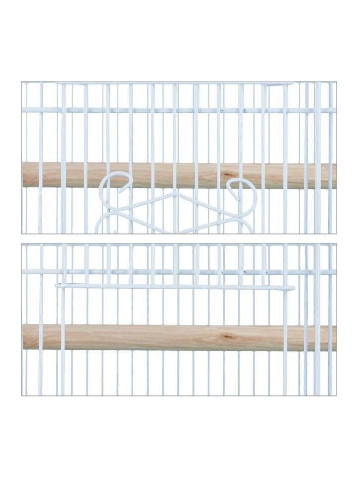 relaxdays Vogelkäfig in Grün - (B)46,5 x (H)56,5 x (T)35,5 cm günstig kaufen onesize
