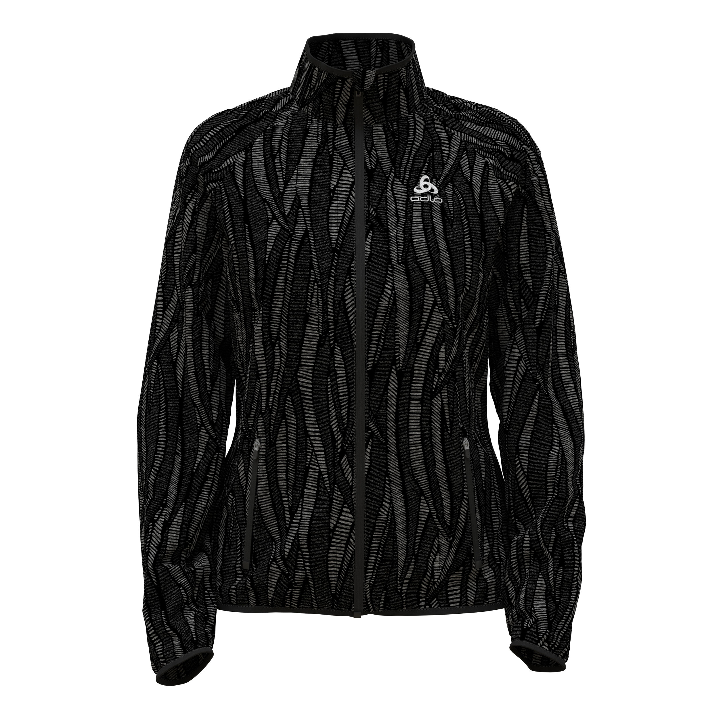 Essential Light Print Laufjacke Damen - Schwarz