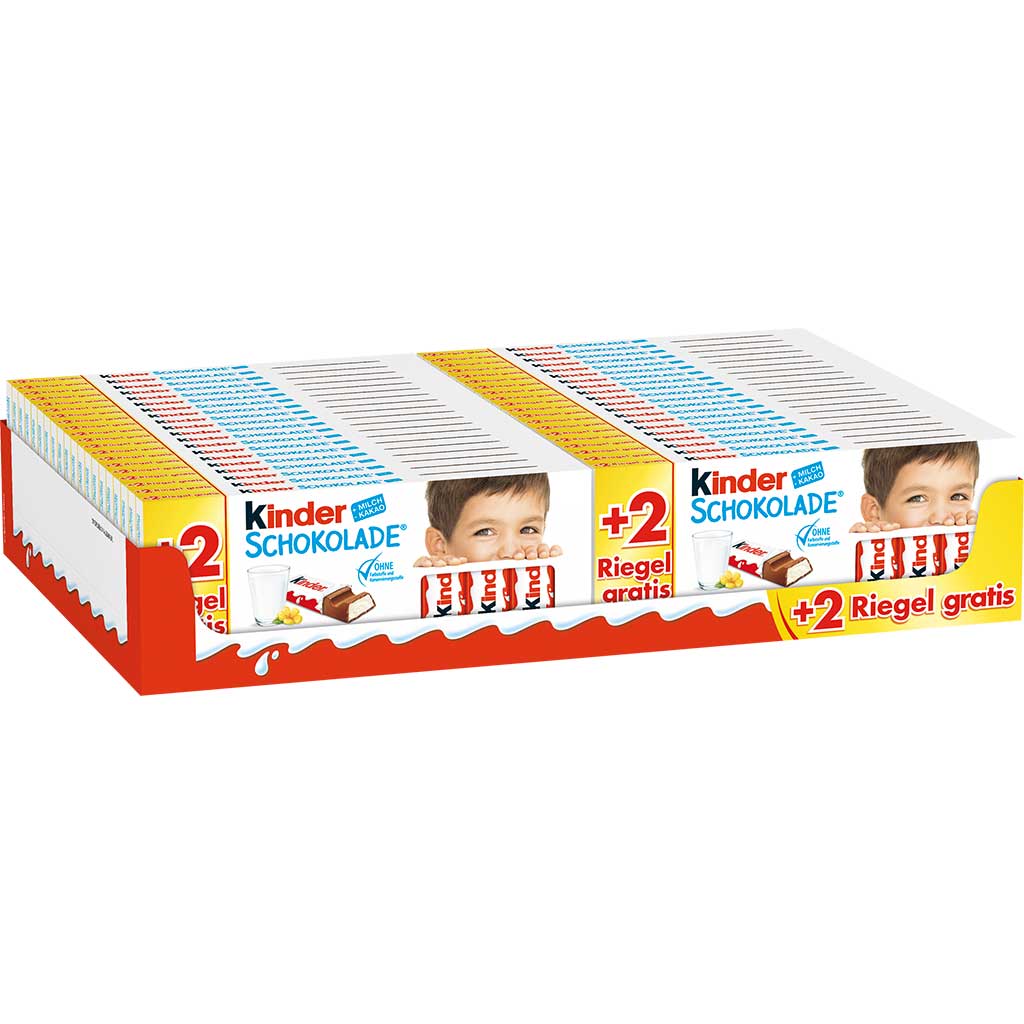 kinder Schokolade 8er + 2 Riegel gratis