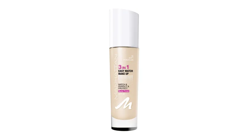MANHATTAN COSMETICS 3in1 Easy Match Make Up 30 - Soft Porcelain