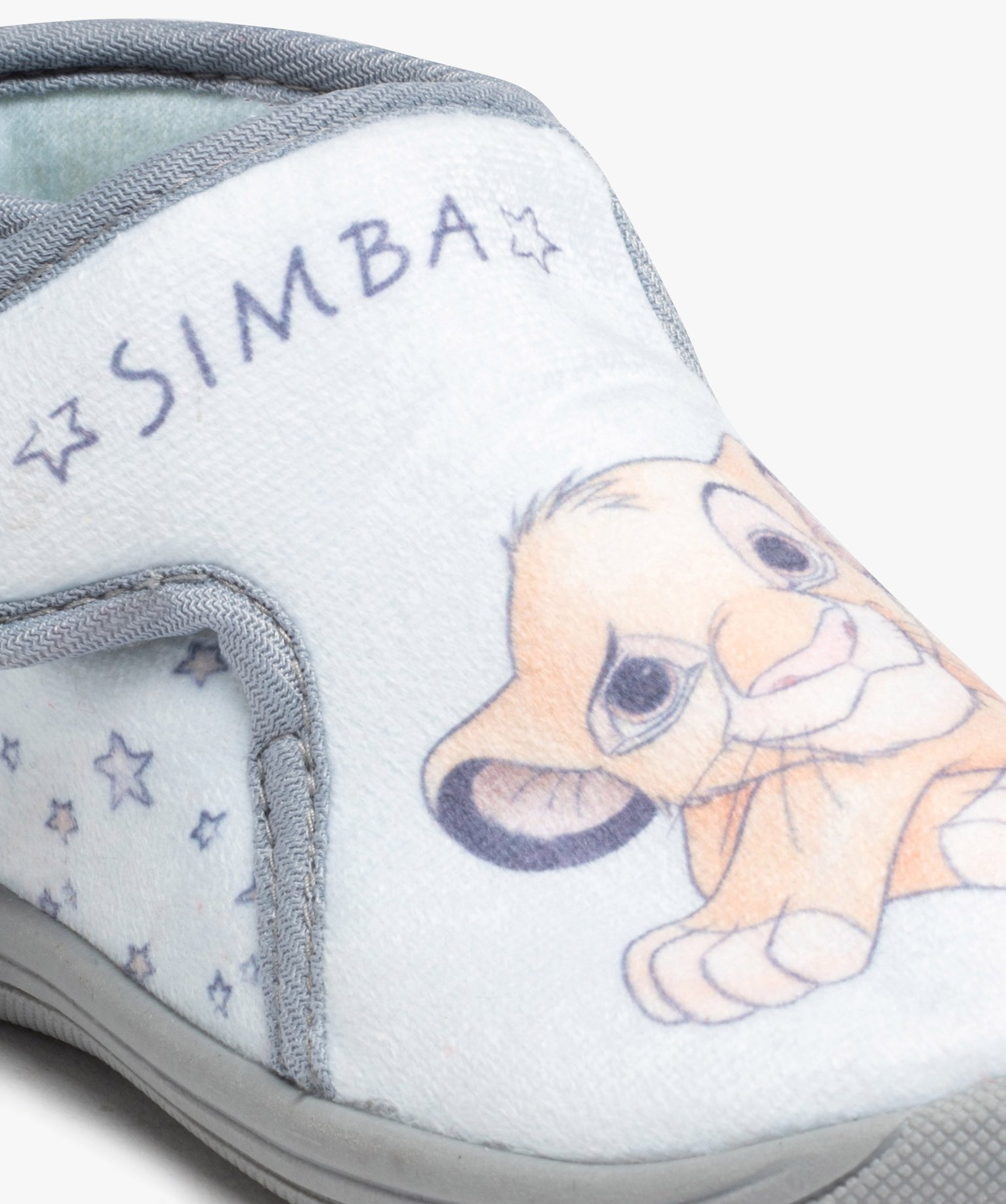 Chaussons Garçon bottillons à scratch avec motif Le Roi Li... bleu | GEMO