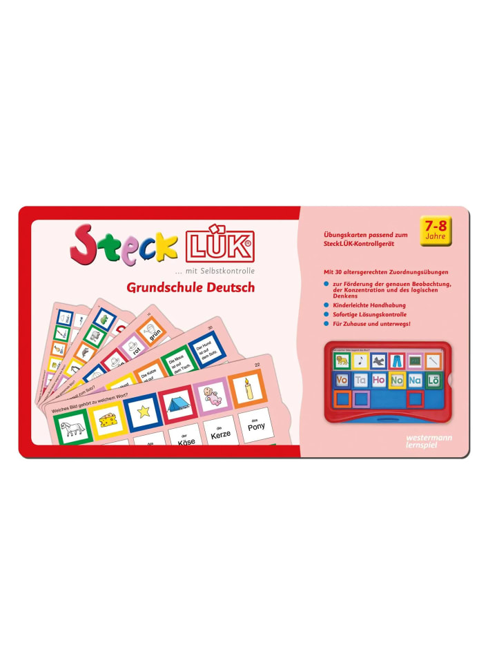 Westermann Lernspielverlag SteckLÜK. Grundschule Deutsch: Alter 7 - 8 (rot) günstig kaufen onesize
