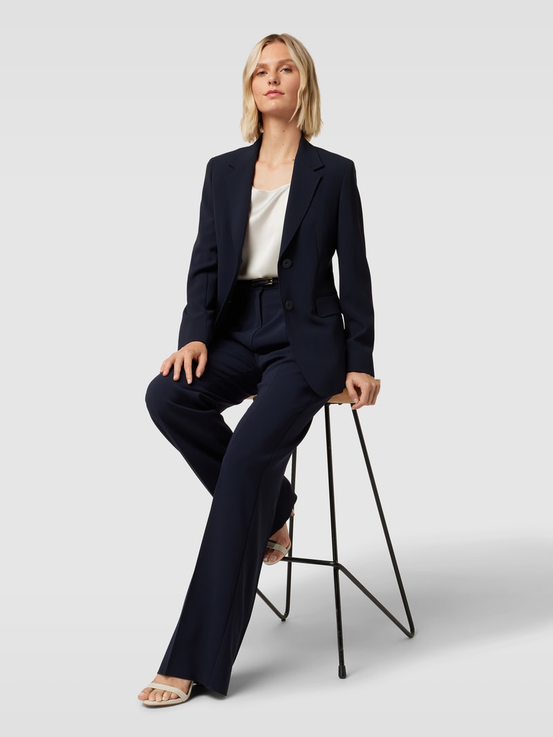 Blazer mit Pattentaschen Modell 'LINZ' in dunkelblau