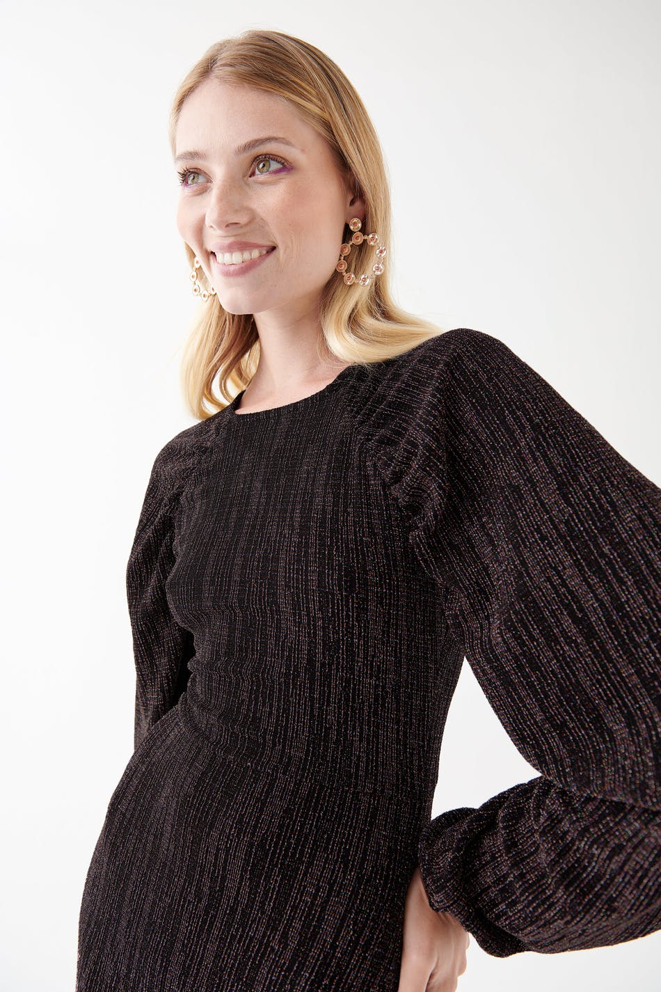 Amberlee puff sleeve dress