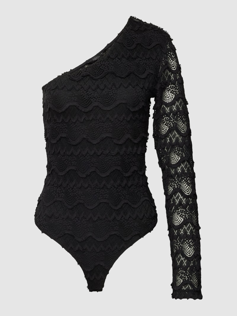 Body mit One-Shoulder-Träger Modell 'LIZA' in schwarz