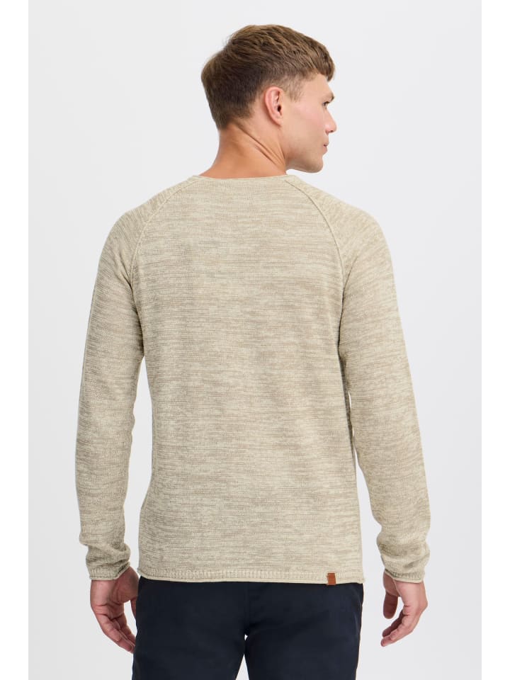 BLEND Strickpullover BHDan 20700587ME Strickpullover mit aufgerollten Säumen in Weiß günstig kaufen